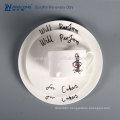 Little Mouse Painting Cartoon Design Engraved China Plates, Bone China Restaurant Tableware